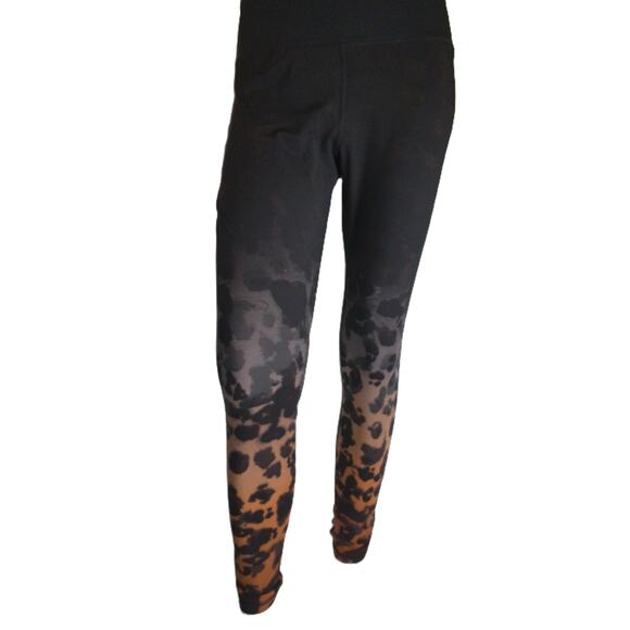 H&M Sports Tights Leggings High Waist Animal Print Size Large - Picture 6 of 6